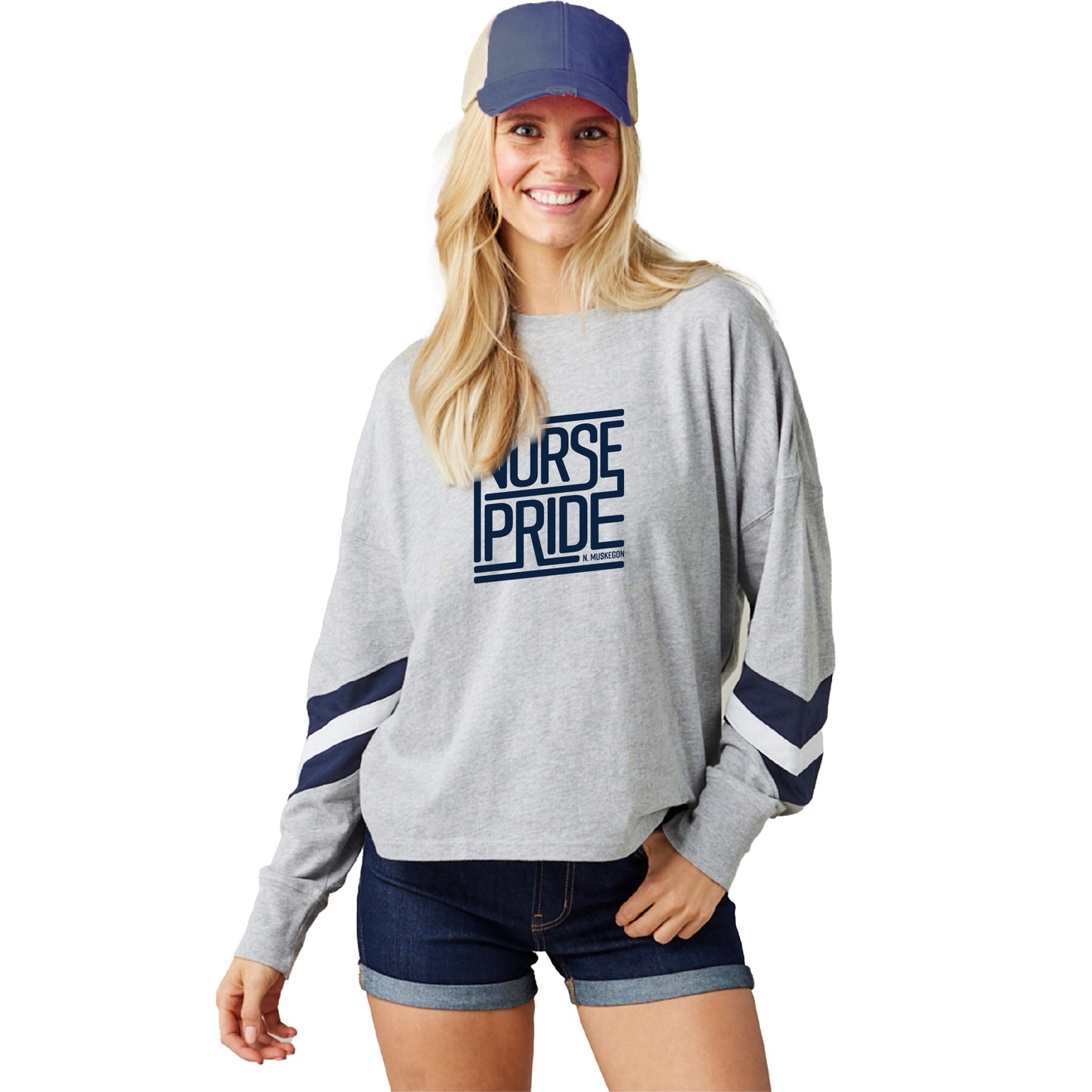 Norse Pride Ladies Boxy Long Sleeve Shirt
