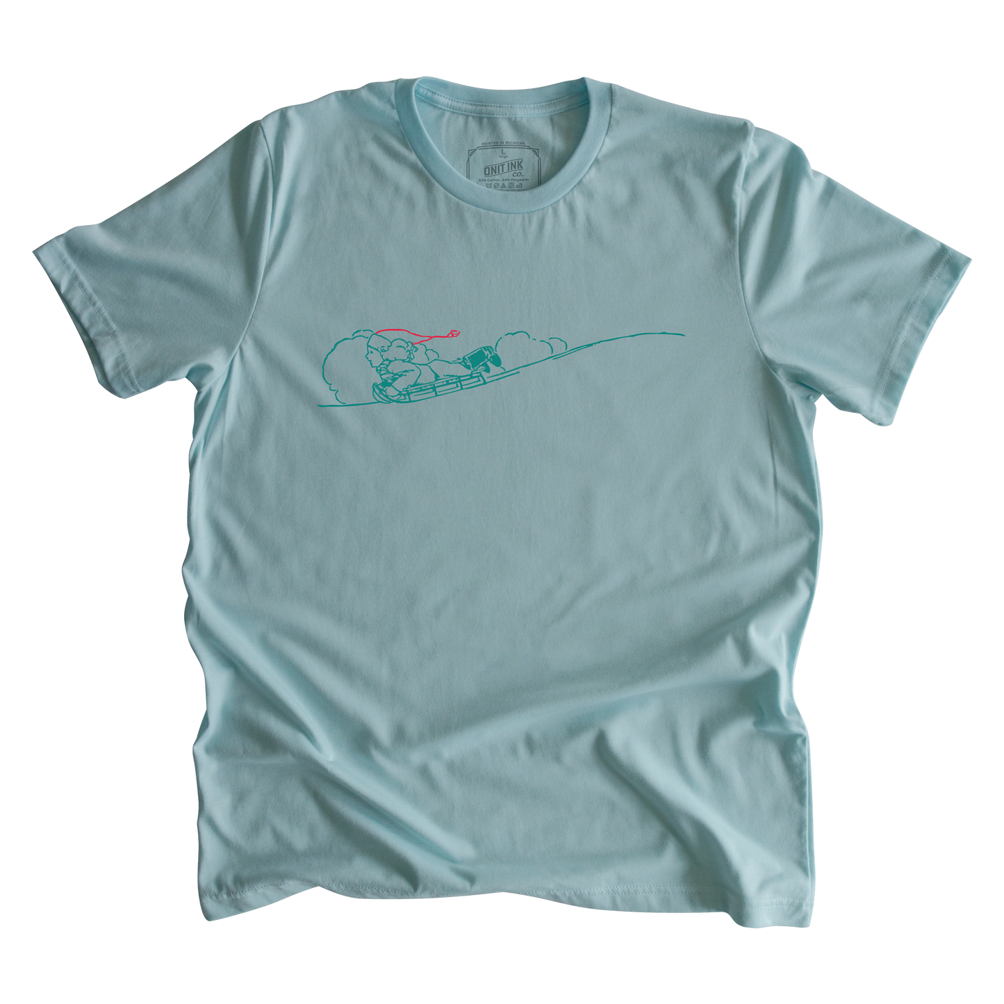 Sledding in the Snow T-Shirt