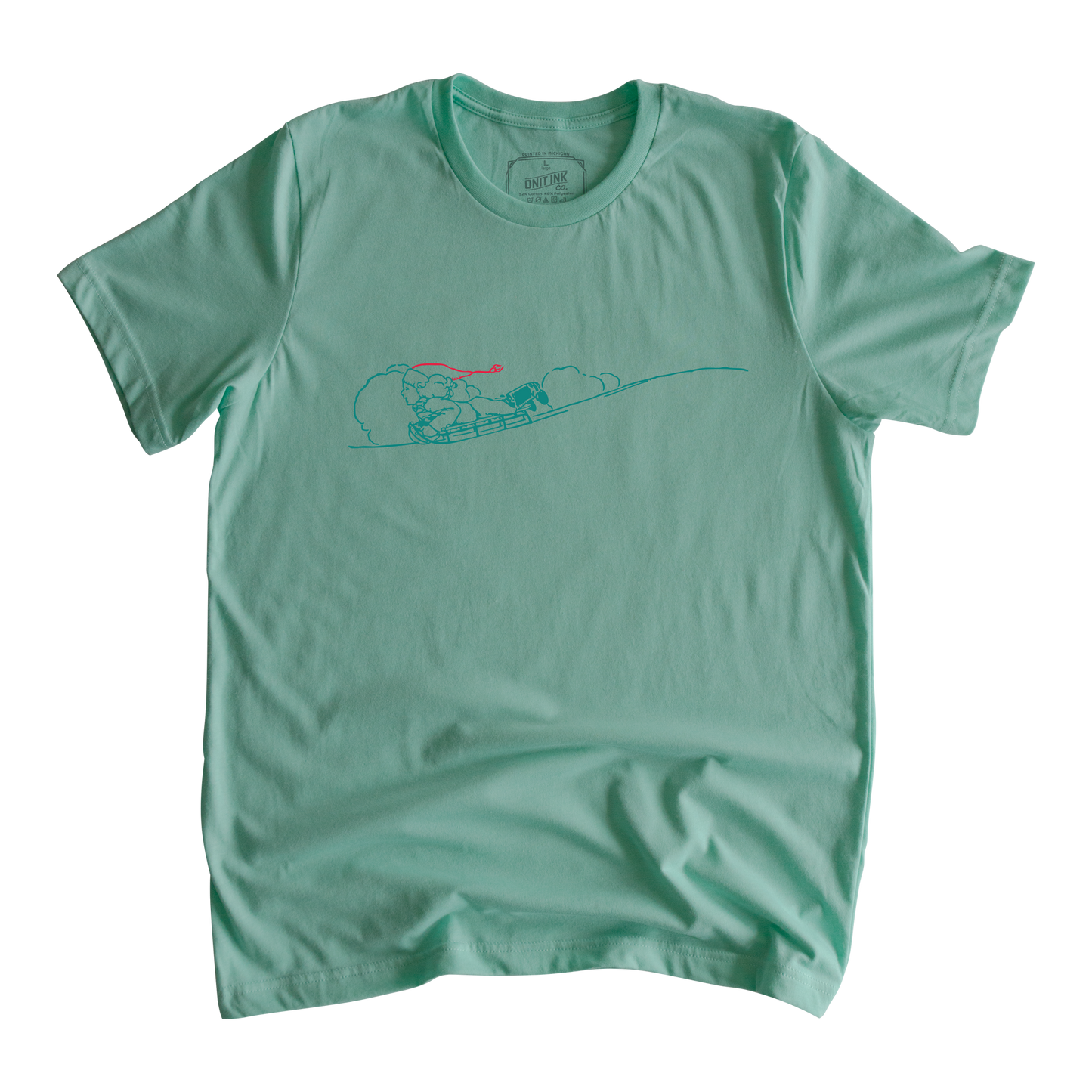 Sledding in the Snow T-Shirt