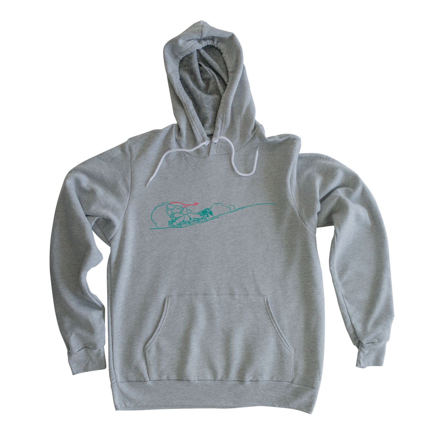 Sledding in the Snow Hooded Sweatshirt