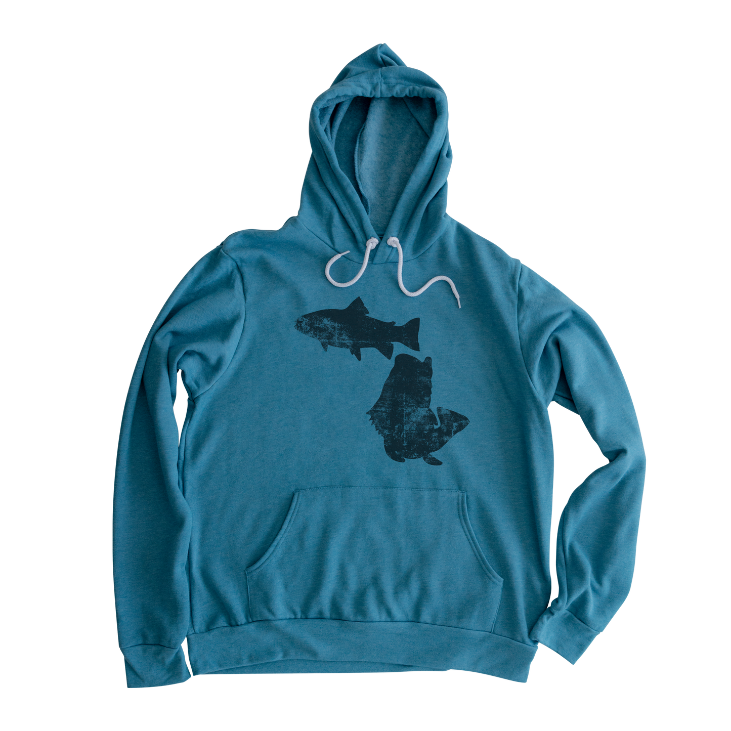 Michigan Fish Hooded Sweatshirt