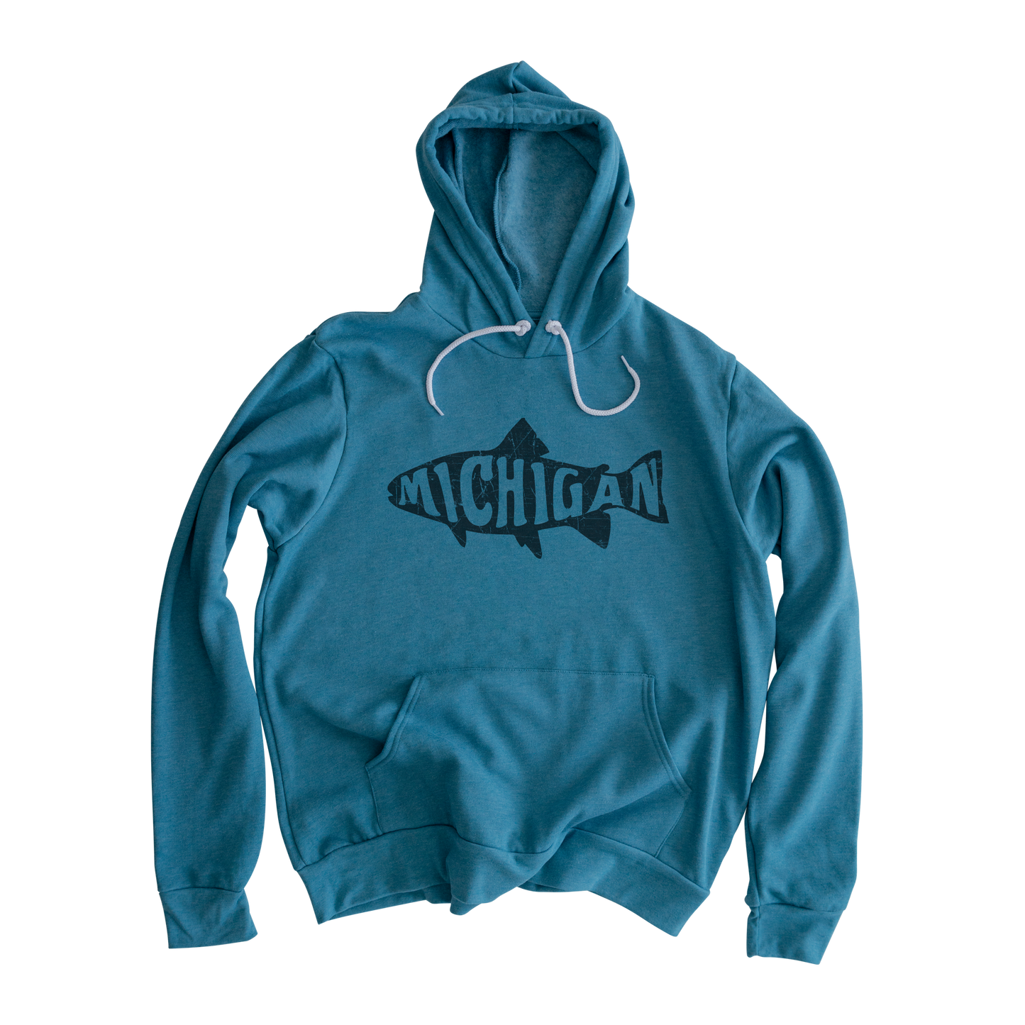 Michigan Fishing Hooded Sweatshirt