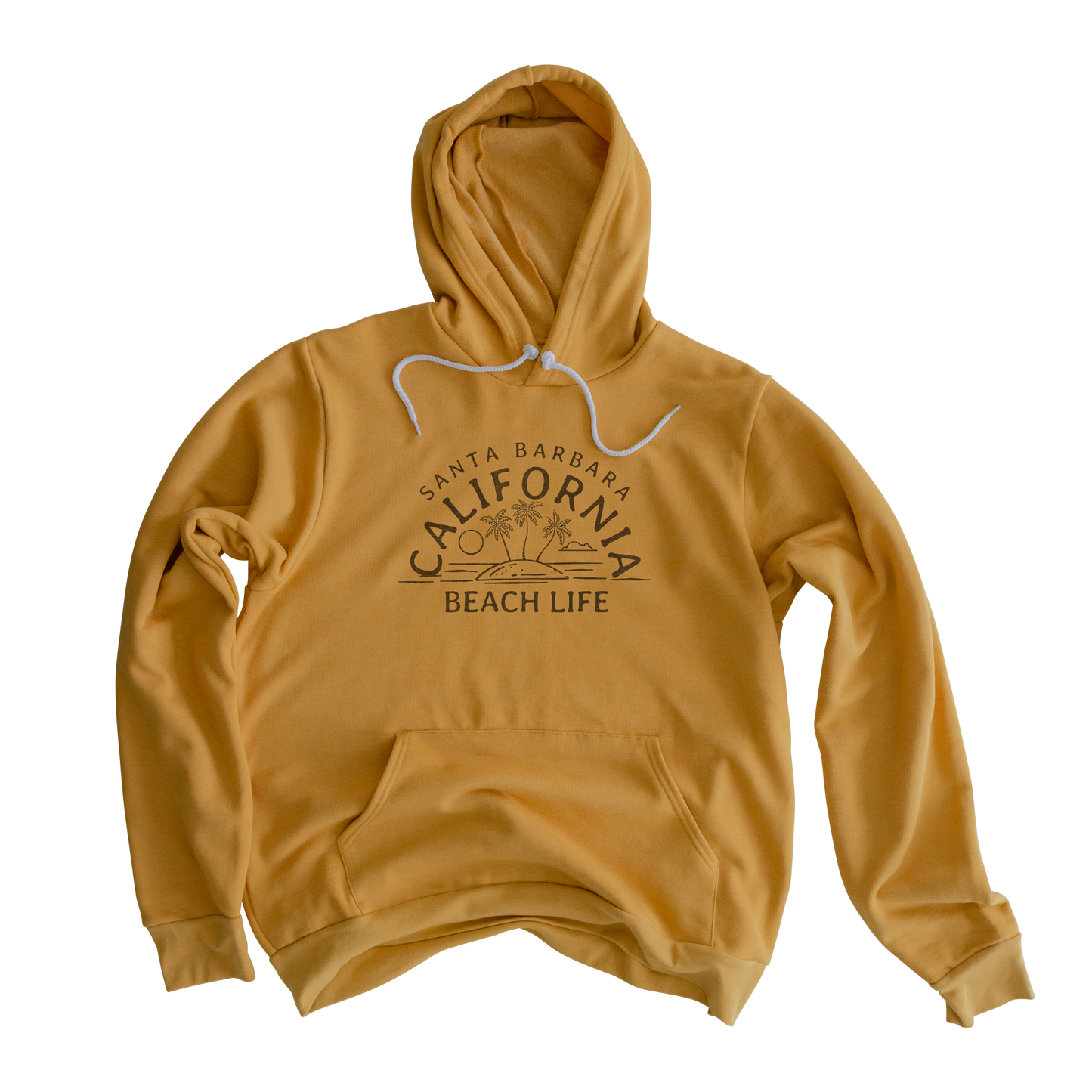 Beach Life Santa Barbara California Hooded Sweatshirt