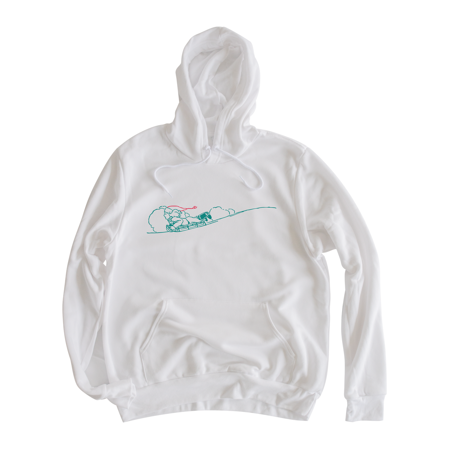 Sledding in the Snow Hooded Sweatshirt