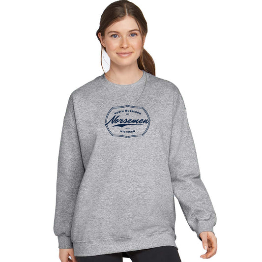 Vintage-style Norsemen Unisex Crew Sweatshirt