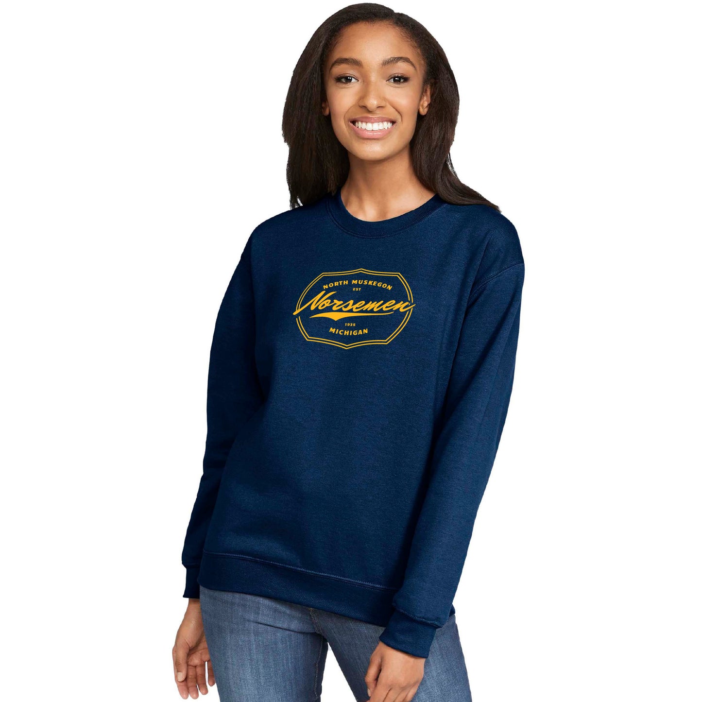 Vintage-style Norsemen Unisex Crew Sweatshirt