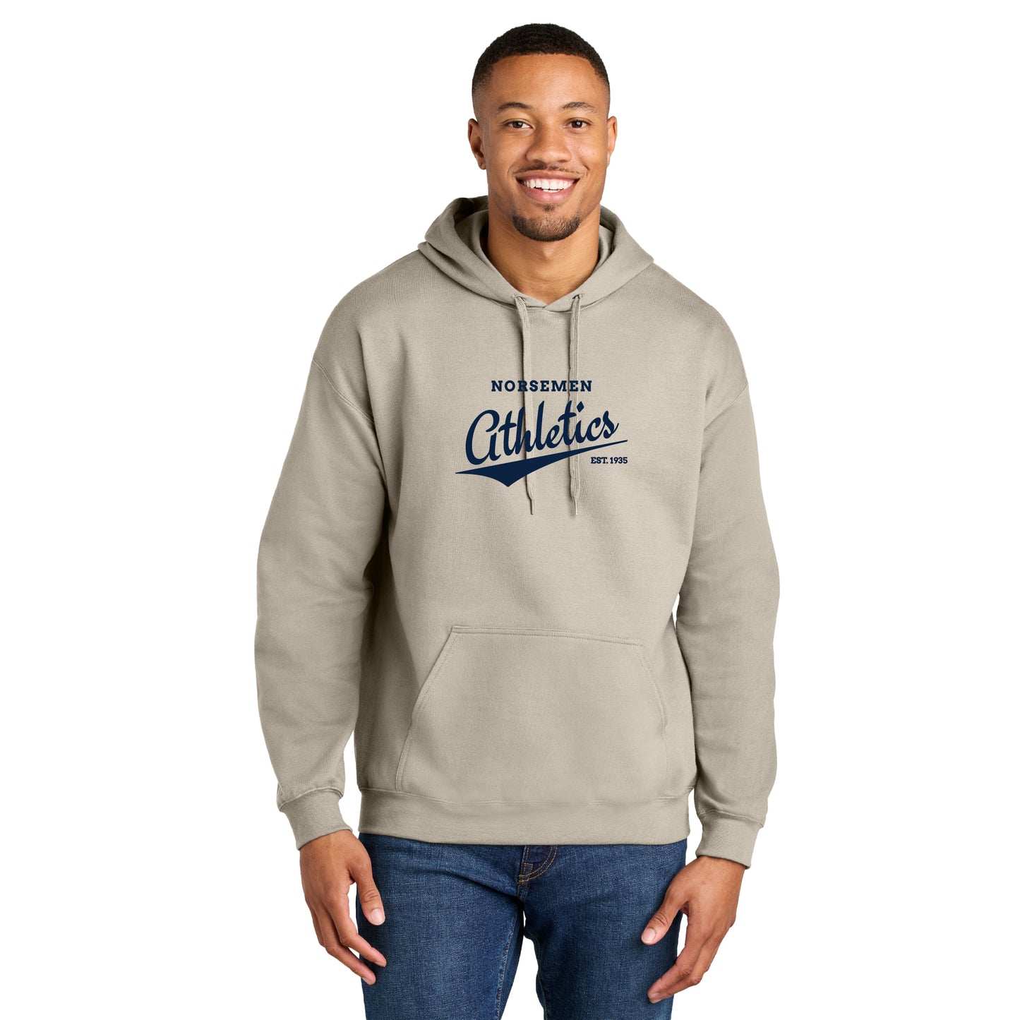 Vintage-style Norsemen Athletics Unisex Hooded Sweatshirt