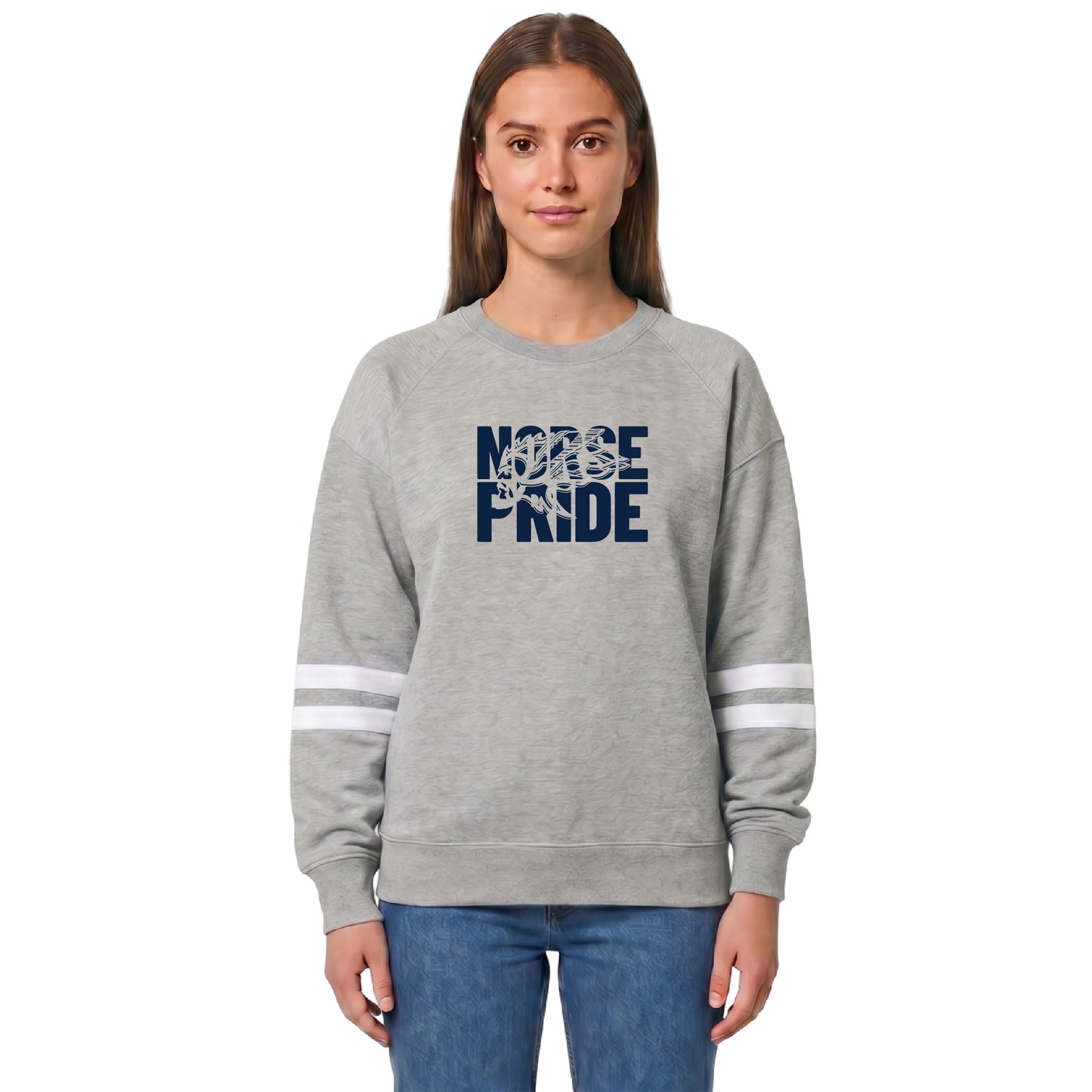 Norse Pride Ladies Boxy Varsity Crew Sweatshirt