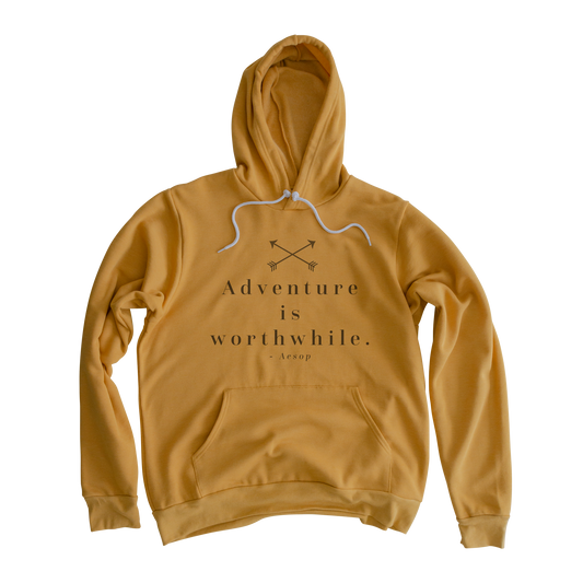 Adventure is Worthwhile Hooded Sweatshirt