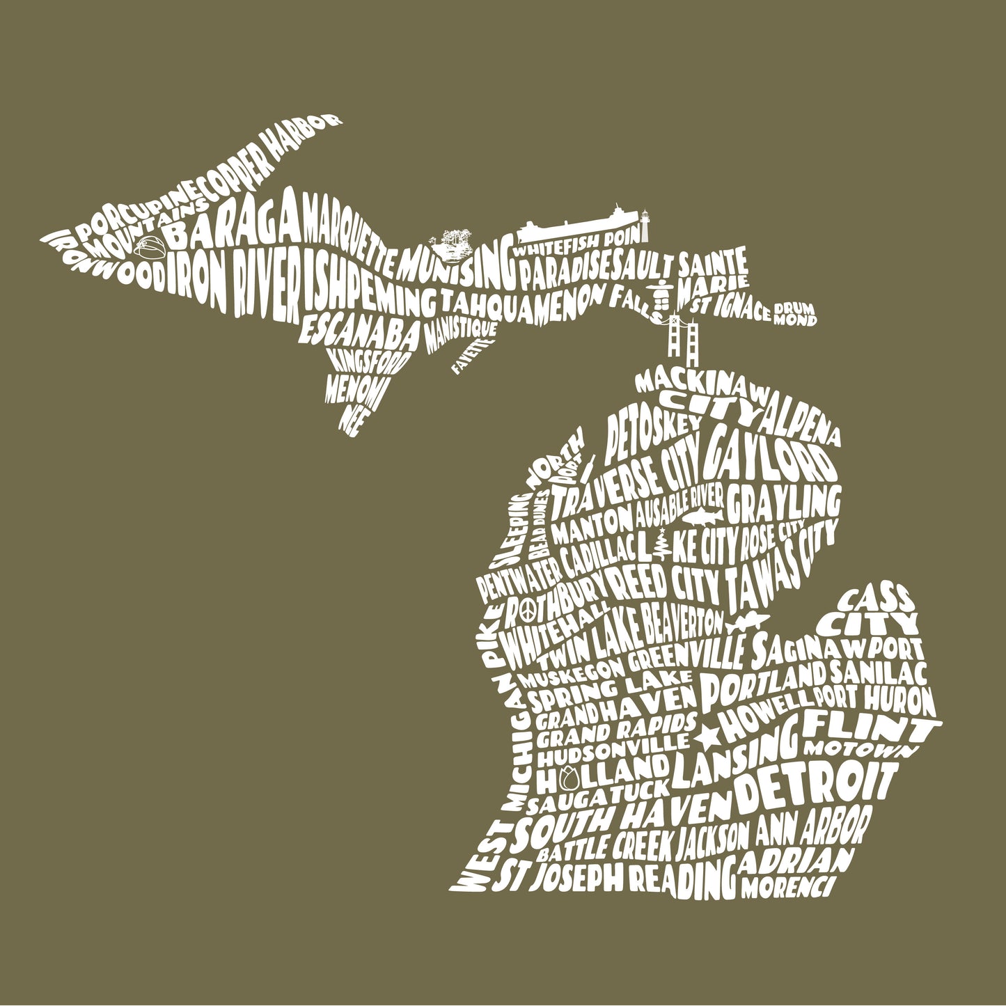 Michigan Cities T-Shirt