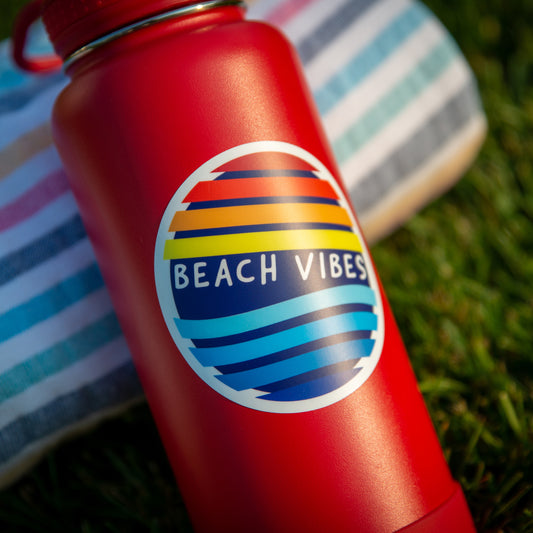 Beach Vibes Sticker, 3.5 Inch